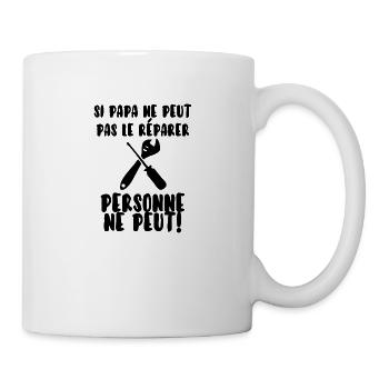 Papa bricoleur - Mug blanc - blanc - Droite