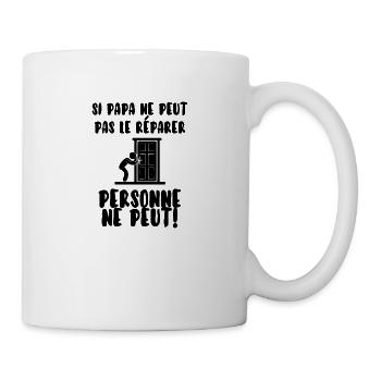 Papa bricoleur - Mug blanc - blanc - Droite