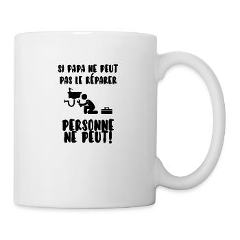 Papa bricoleur - Mug blanc - blanc - Droite