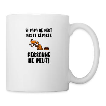 Papa bricoleur - Mug blanc - blanc - Droite
