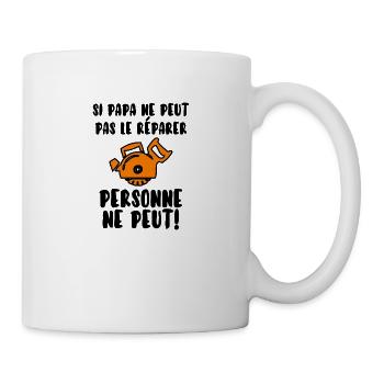 Papa bricoleur - Mug blanc - blanc - Droite