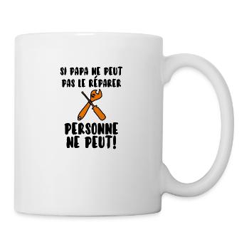 Papa bricoleur - Mug blanc - blanc - Droite