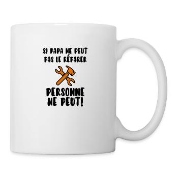 Papa bricoleur - Mug blanc - blanc - Droite