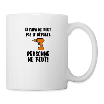 Papa bricoleur - Mug blanc - blanc - Droite