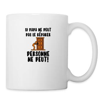 Papa bricoleur - Mug blanc - blanc - Droite