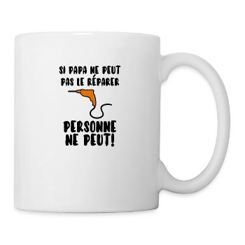 Papa bricoleur - Mug blanc - blanc - Droite