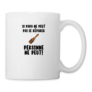 Papa bricoleur - Mug blanc - blanc - Droite