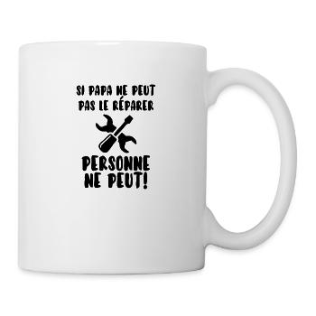 Papa bricoleur - Mug blanc - blanc - Droite