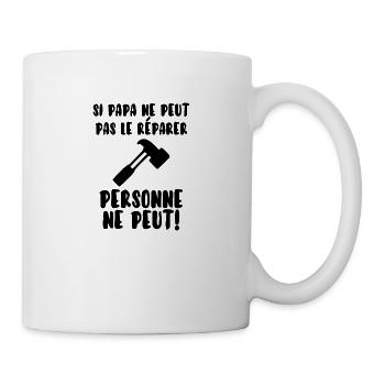Papa bricoleur - Mug blanc - blanc - Droite