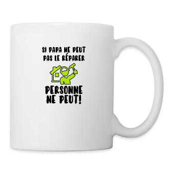 Papa bricoleur - Mug blanc - blanc - Droite