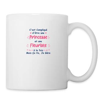 Princesse fleuriste - Mug blanc - blanc - Droite