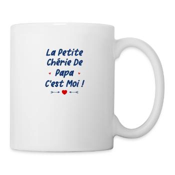 La petite chérie de papa - Mug blanc - blanc - Droite