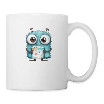 Googly Eyes Monster Drawing - Mug - white - Right