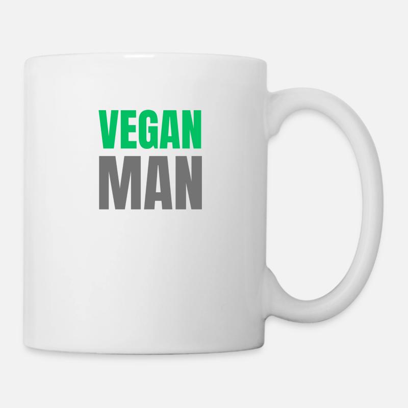 VEGAN MAN - Tasse - Weiß