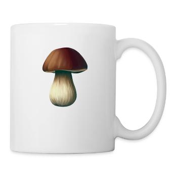 Pilz-Steinpilz - Tasse - Weiß - Rechts