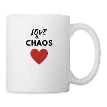 LOVE & CHAOS - Tasse - Weiß - Rechts