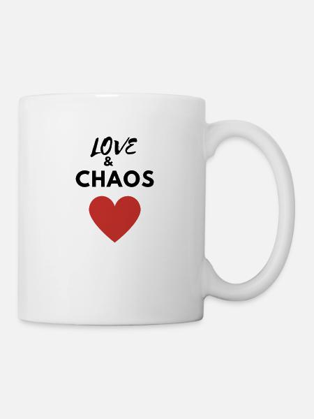 LOVE & CHAOS - Tasse - Weiß