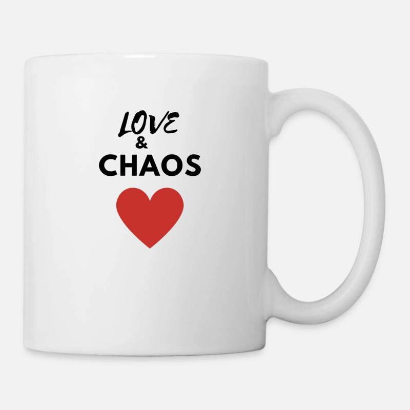 LOVE & CHAOS - Tasse - Weiß