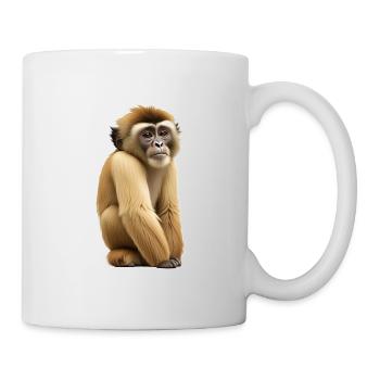 Gibbon Affe - Tasse - Weiß - Rechts