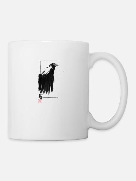 Krähenkante - Tasse - Weiß