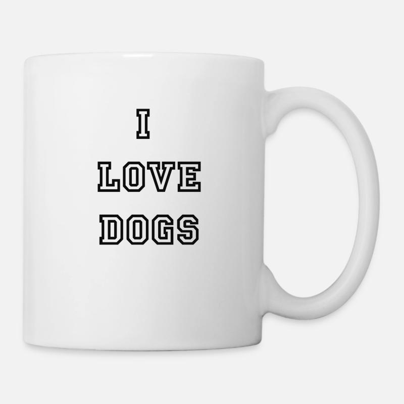 ilovedogs - Tasse - Weiß