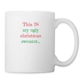 Ugly Christmas sweater - Mug - white - Right