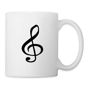 musiknote - Tasse - Weiß - Rechts