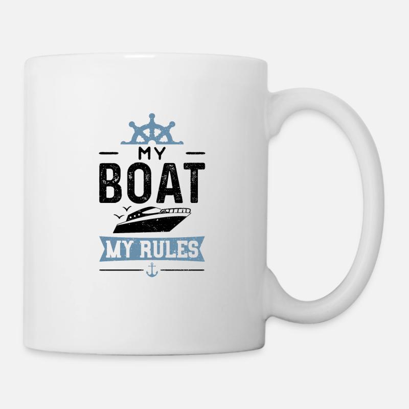 Mon bateau Mes règles - Bateau - Mug blanc - blanc