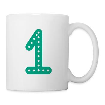 1 YEAR. 1st BIRTHDAY. ANNIVERSARY 1 YEAR.1 - Mug - white - Right