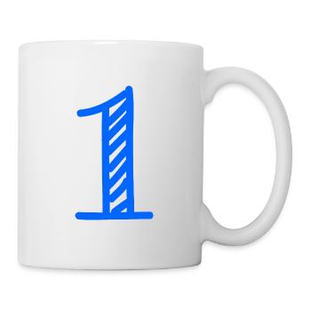 1 YEAR. 1st BIRTHDAY. BIRTHDAY 1 YEAR. 1 - Mug - white - Right