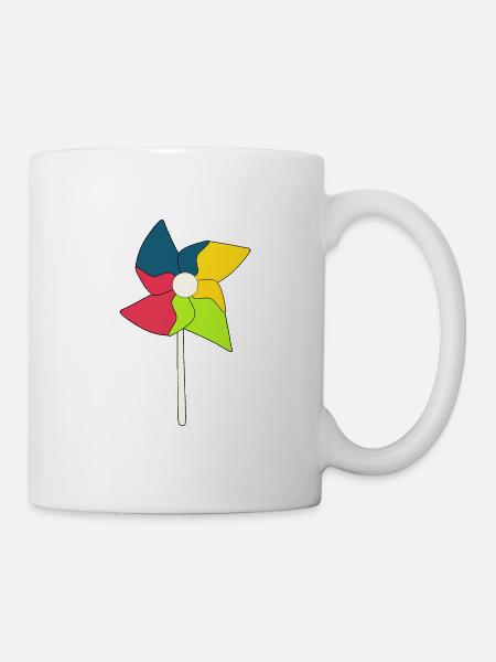 Windrad Windräder - Tasse - Weiß