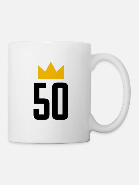 50 ans 50e anniversaire cadeau d’anniversaire - Mug blanc - blanc