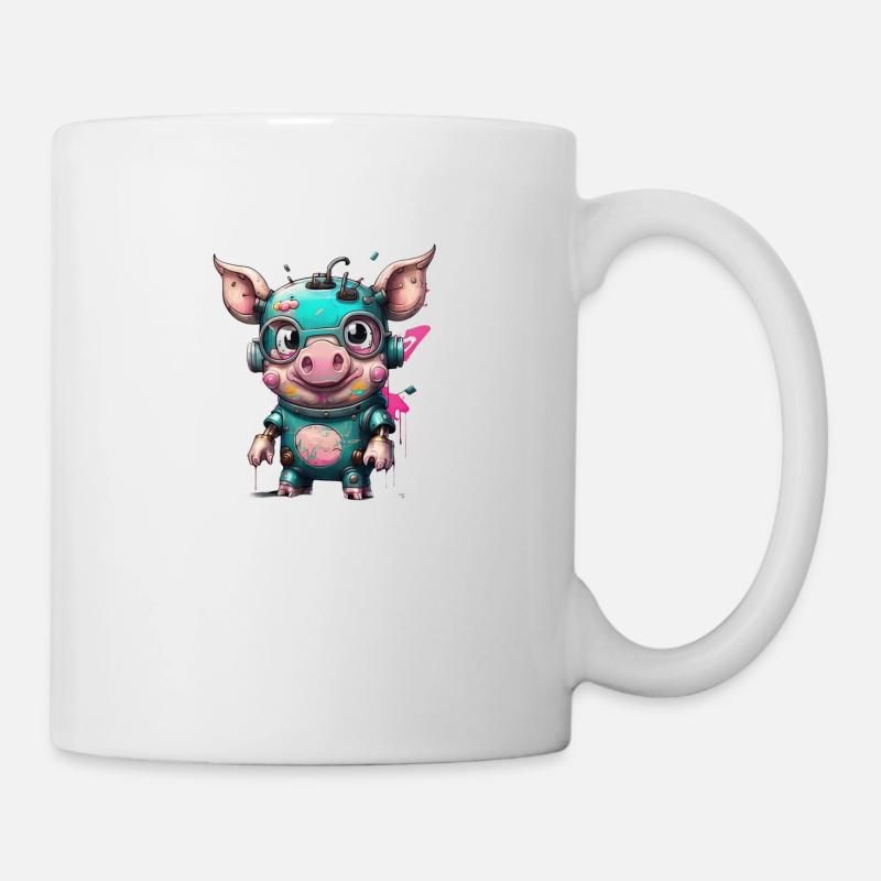 Robot Pig - Mug - white