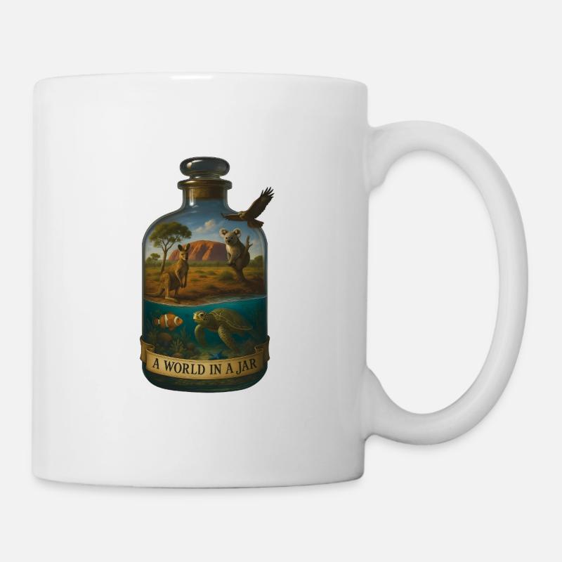 Austalien – Un monde dans un bocal - Mug blanc - blanc