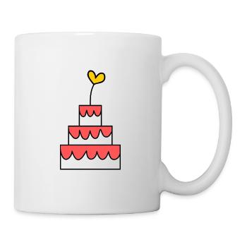 HAPPY BIRTHDAY. HAPPY BIRTHDAY. ANNIVERSARY. - Mug - white - Right