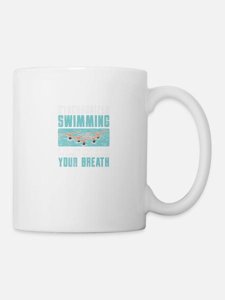 Natation synchronisée si vous pensez que votre sport est - Mug blanc - blanc