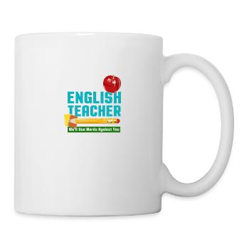 Never Mess With An English Teacher - Mug - white - Right
