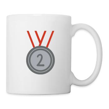 Medal Second Place Sport - Mug - white - Right