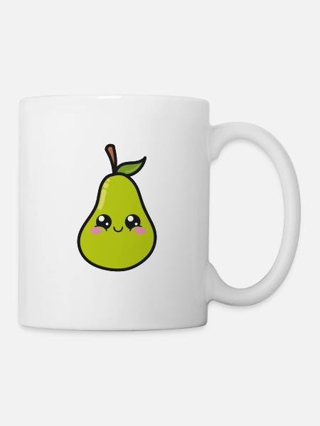 Pera dulce Kawaii - Taza - blanco