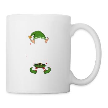 Le plus ancien groupe familial elfe correspondant à Noël - Mug blanc - blanc - Droite