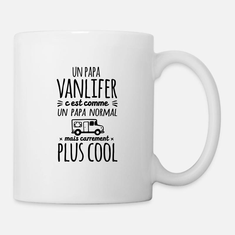 Un papa Vanlifer c'est carrement plus cool - Mug blanc - blanc