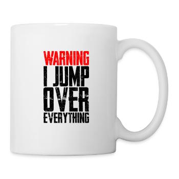 Attention je saute par-dessus tout 3 - Mug blanc - blanc - Droite
