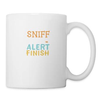 Sniff Alert Finnish - Tasse - Weiß - Rechts