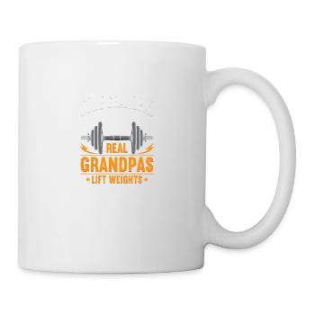 Real Grandpas Lift Weights - Tasse - Weiß - Rechts