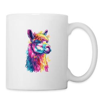 Alpaka Lama für Alpakaliebhaber - Tasse - Weiß - Rechts