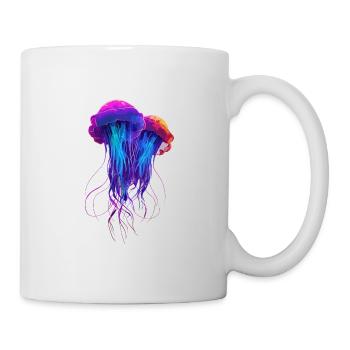 Qualle Schwarm Sea Beach Meduse Marine Diver - Tasse - Weiß - Rechts