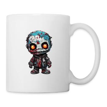 Poupée d’horreur / Halloween / Effrayant / Sombre - Mug blanc - blanc - Droite