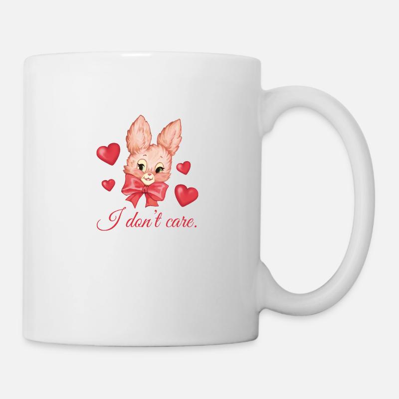 I Don't Care Bunny - Mug - white