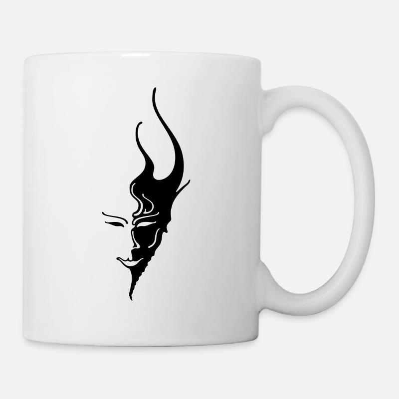 Joker, le panoramique, le poker, diable, diable, - Mug blanc - blanc