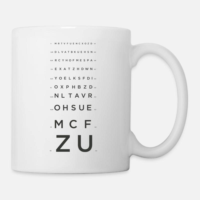 tableau-ophtalmo - Mug blanc - blanc